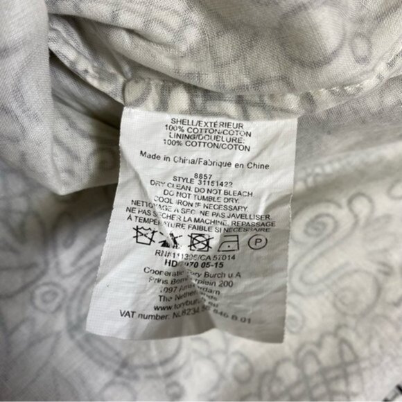 Tory Burch Doodle Print‎ Shirt Dress Women Size 10 - Picture 8 of 8